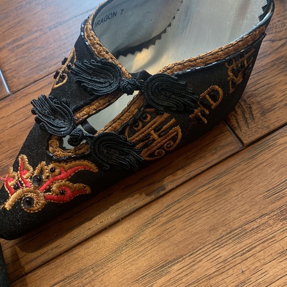 VINTAGE Embroidered Mule shoe - Picture 8 of 8